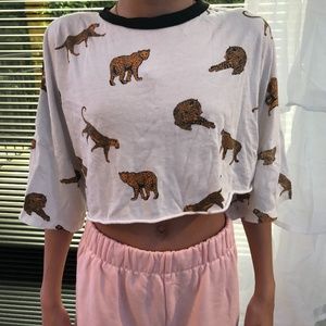 Tiger T-shirt cropped